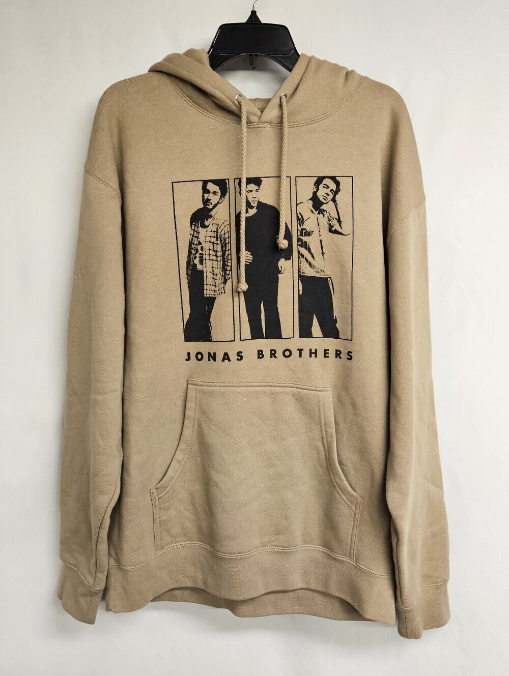 Jonas Brothers The Tour Hoodie 2023 Tan Brown Sweatshirt-Size Large EUC
